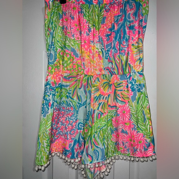 Lilly Pulitzer Daisy Romper - Lover’s Coral - Picture 1 of 3